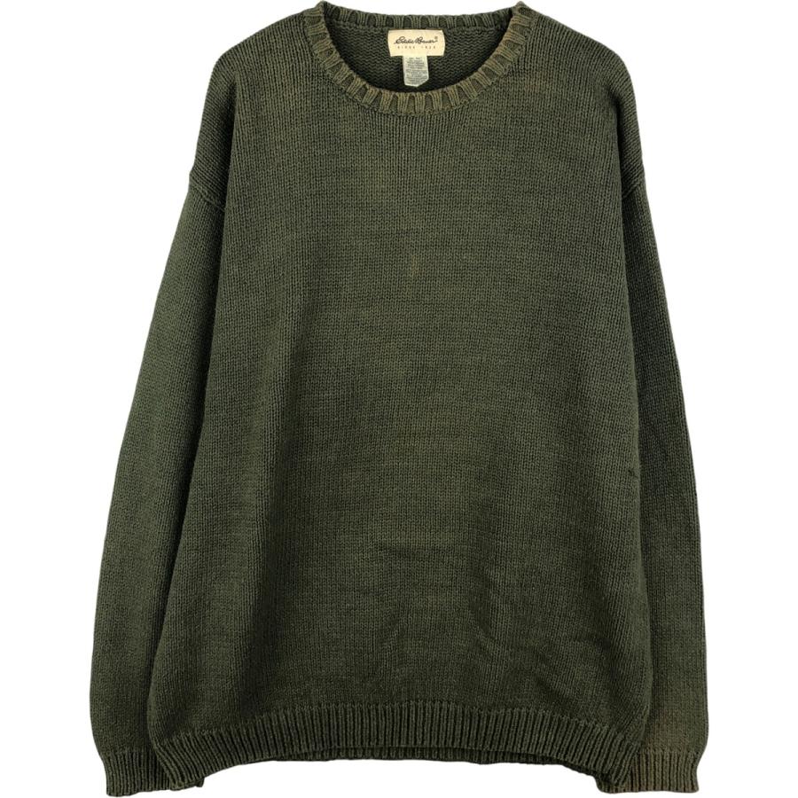 90s Eddie Bauer 　コットンニット　セーター Eddie Bauer（エディーバウアー） 古着 90年代~ コットンニット