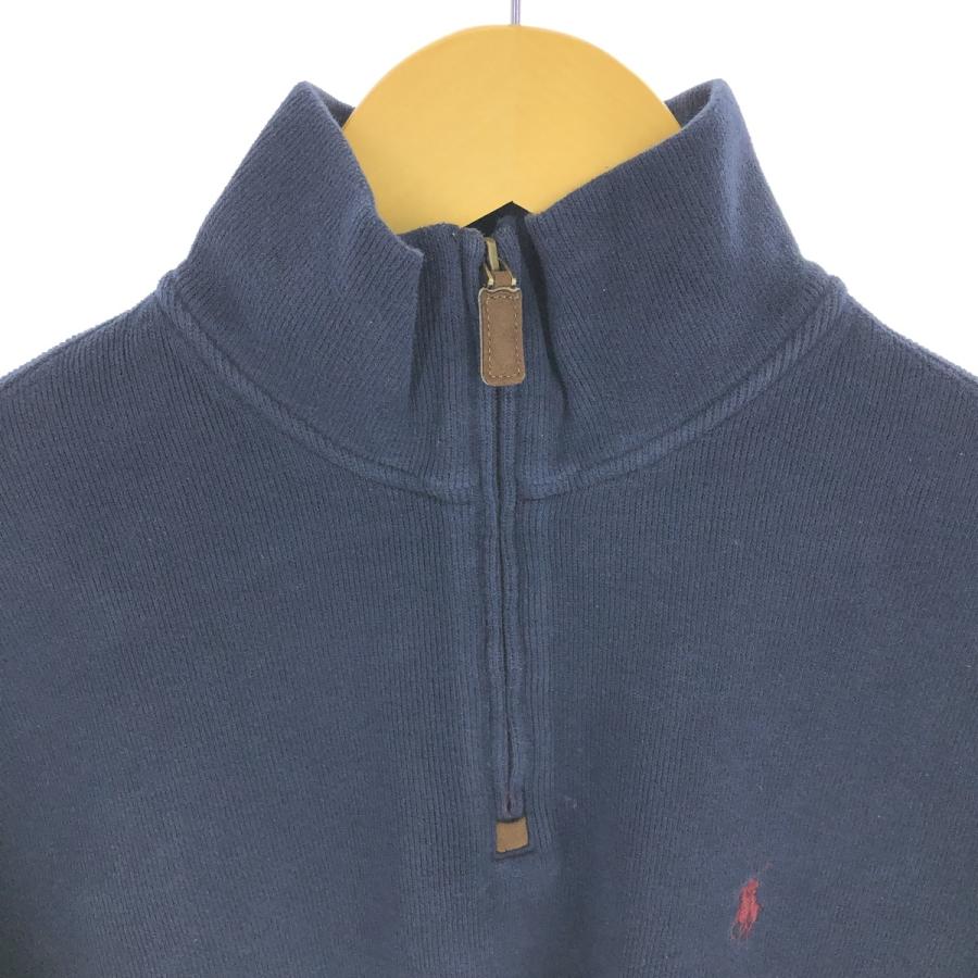 古着 ラルフローレン Ralph Lauren POLO by ハーフジップスウェット