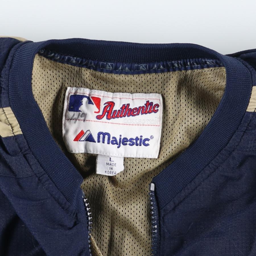 【古着】マジェスティック ナイロンプルオーバー ハーフジップ インディアンス n-mrd15y24n03z101e.jpg