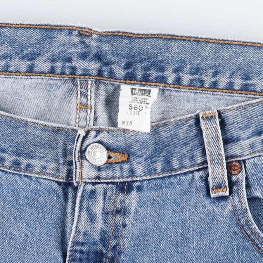 古着 00年代 リーバイス Levi's 560 LOOSE FIT デニムショーツ ハーフパンツ USA製 メンズw38 /eaa435736｜jamtrading1｜04