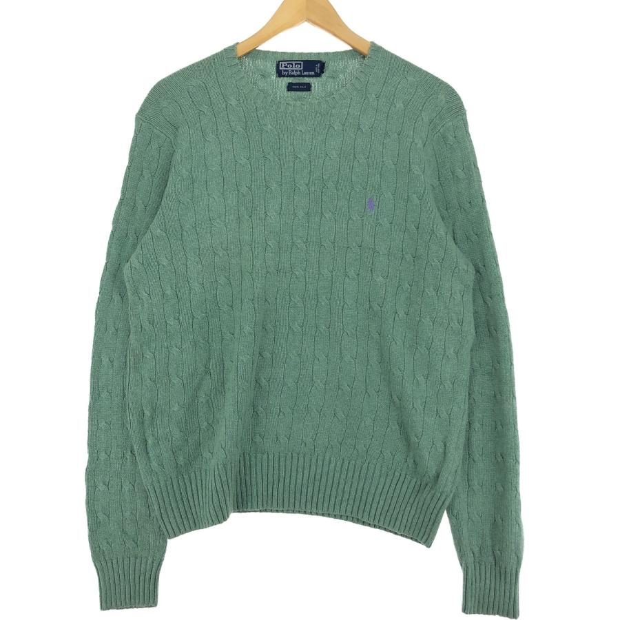 ラルフローレンニット ケーブル Vネック セーター （ニット・セーター）｜POLO RALPH