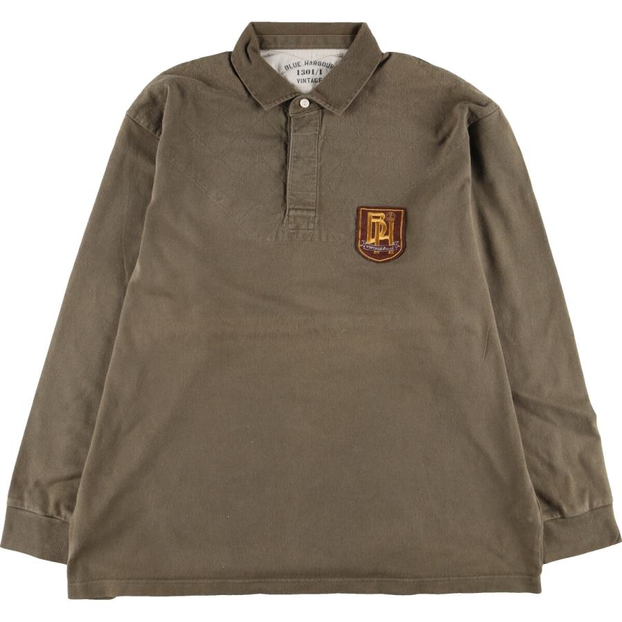レア USA古着○ポロラルフローレン ポロシャツ ラガーシャツ 長袖 5XLB 古着 BLUE HARBOUR 長袖 ラガーシャツ メンズXL相当 /eaa437689