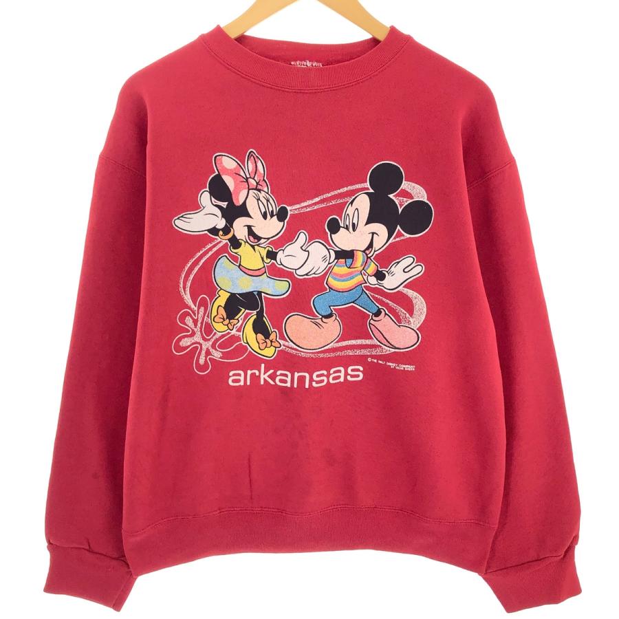 ミニー トレーナー　古着 古着 ミッキーマウス ミニーマウス キャラクタースウェット