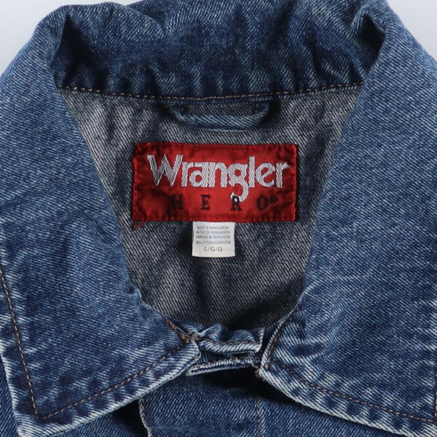 古着 ラングラー Wrangler HERO デニムジャケット Gジャン メンズL /eaa440119｜jamtrading1｜03