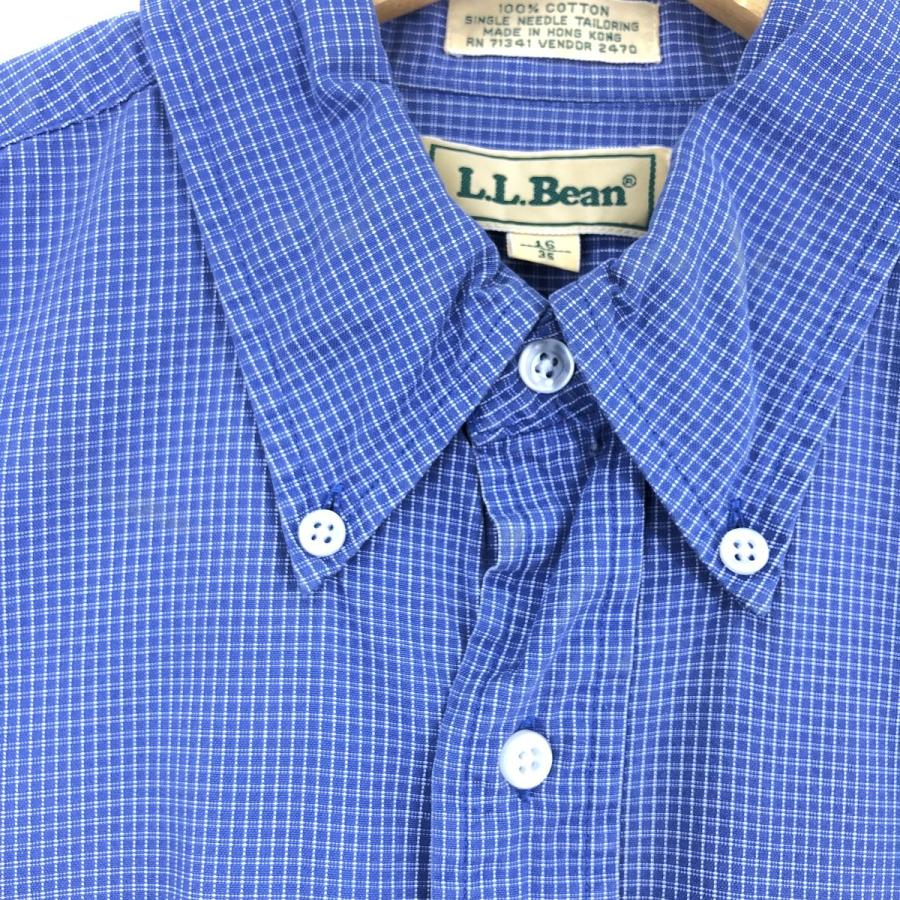 古着 エルエルビーン L.L.Bean 長袖 ボタンダウンチェックシャツ メンズL /eaa441812｜jamtrading1｜05