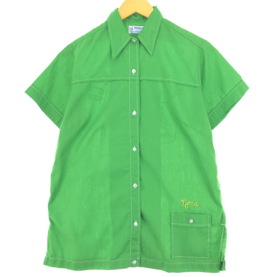 70S VINTAGE USA製ヒルトン バックプリント 半袖ボーリング シャツ 古着 70年代 ヒルトン HILTON バックプリント ボウリングシャツ