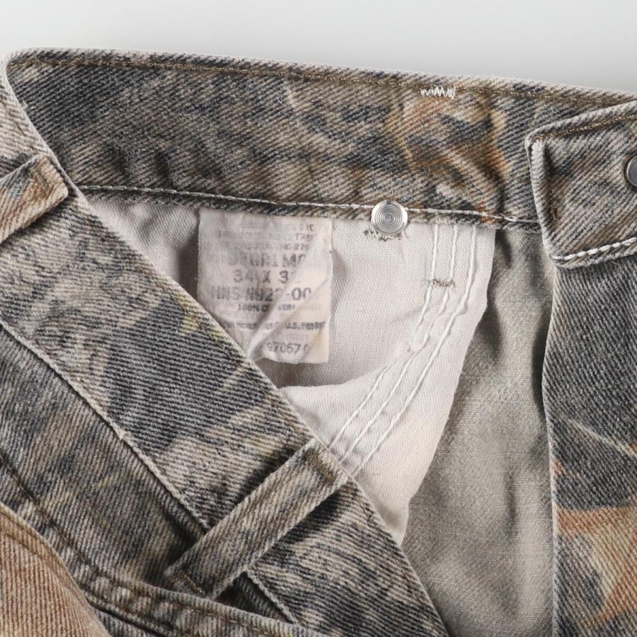 古着 00年代 ラングラー Wrangler 迷彩柄 リアルツリーカモ ダブルニー 