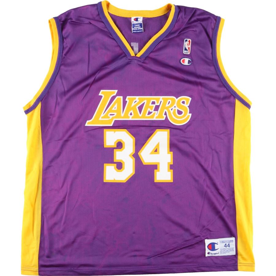 90s Champion レイカーズ　レプリカユニフォーム Champion（チャンピオン） 古着 90年代 Champion NBA ロサンゼルス