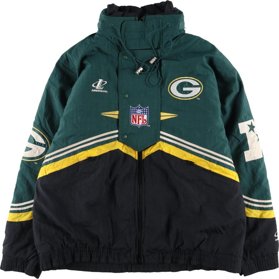 90s LogoAthletic製 GreenBay Packers ジャケット 古着 90年代 LOGO ATHLETIC NFL グリーンベイパッカーズ 中綿