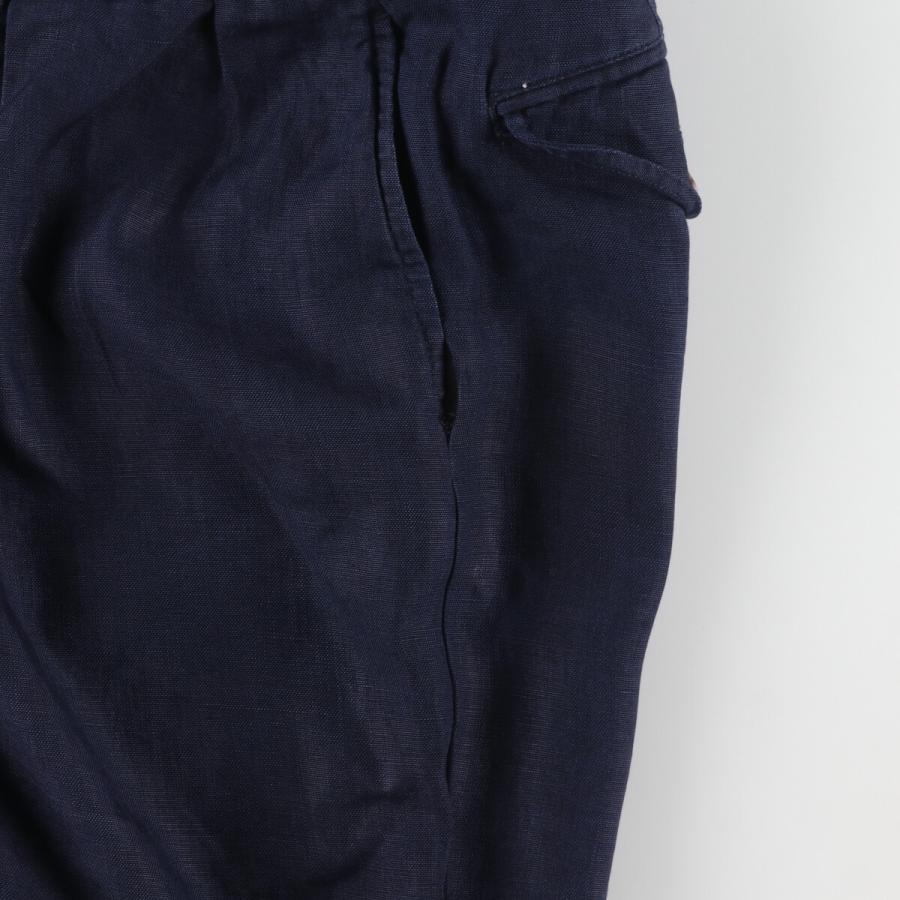 古着 ラルフローレン Ralph Lauren POLO by ツータック リネンパンツ