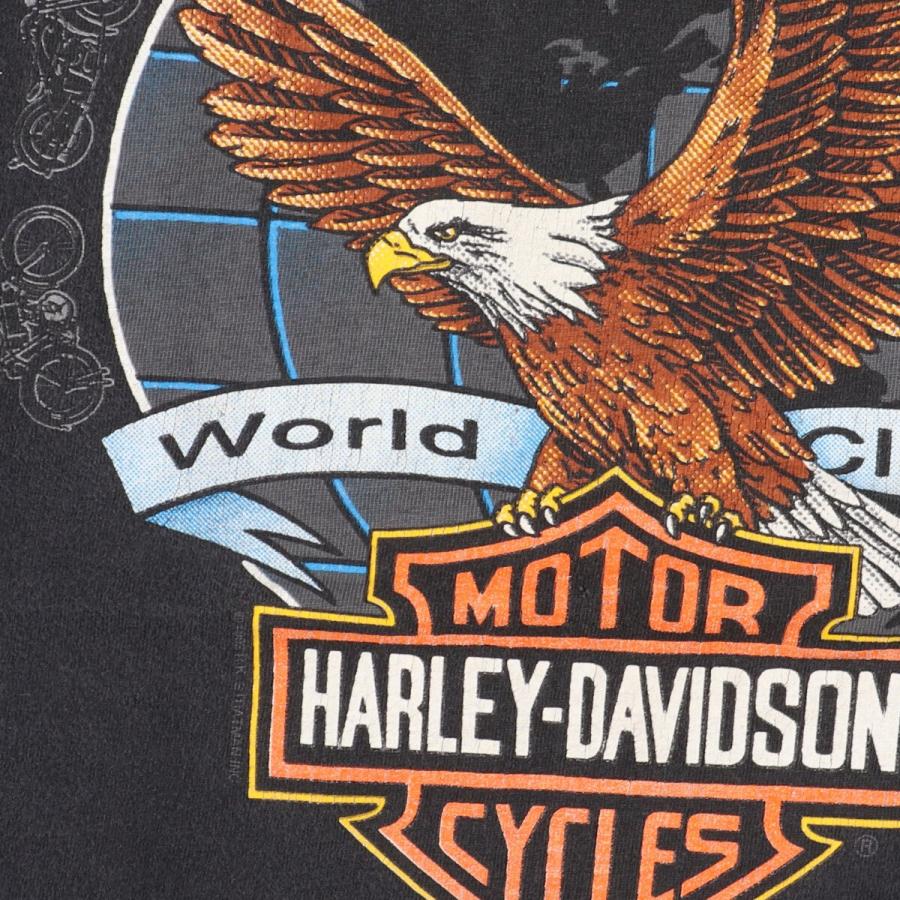 古着 90年代 ハーレーダビッドソン Harley-Davidson 鷲柄 モーターサイクル バイクTシャツ USA製 メンズL ヴィンテージ /eaa447702｜jamtrading1｜07