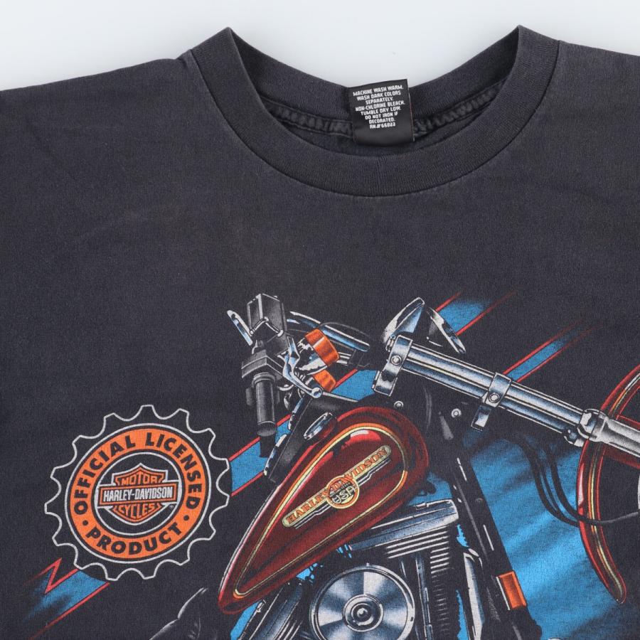 古着 90年代 ハーレーダビッドソン Harley-Davidson モーターサイクル バイクTシャツ USA製 メンズL ヴィンテージ /eaa447830｜jamtrading1｜07
