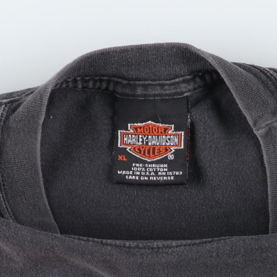 古着 00年代 ハーレーダビッドソン Harley-Davidson モーターサイクル バイクTシャツ USA製 メンズXL /eaa447884｜jamtrading1｜03