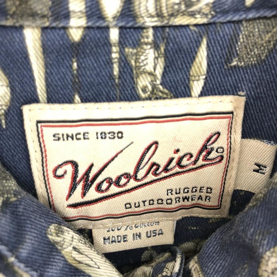 古着 ウールリッチ WOOLRICH 総柄 ハワイアンアロハシャツ USA製 メンズM /eaa448208｜jamtrading1｜03