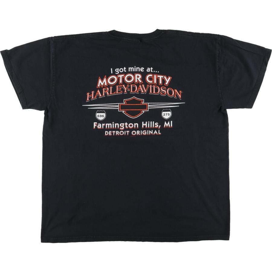 古着 00年代 ハーレーダビッドソン Harley-Davidson モーターサイクル バイクTシャツ メンズXXL /eaa448613｜jamtrading1｜02
