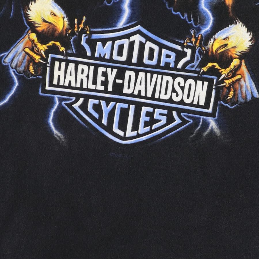 古着 00年代 ハーレーダビッドソン Harley-Davidson 鷲柄 イーグル柄 モーターサイクル バイクTシャツ USA製 メンズL /eaa448626｜jamtrading1｜04