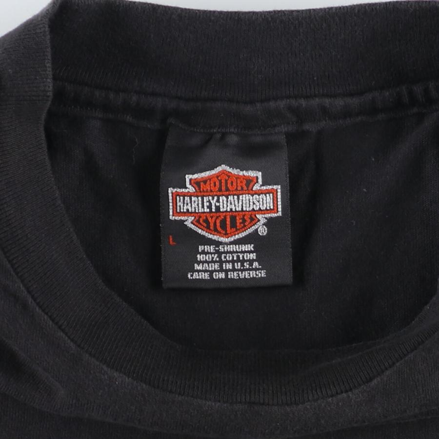 古着 90年代 ハーレーダビッドソン Harley-Davidson 鷲柄 モーターサイクル バイクTシャツ USA製 メンズL ヴィンテージ /eaa448927｜jamtrading1｜03