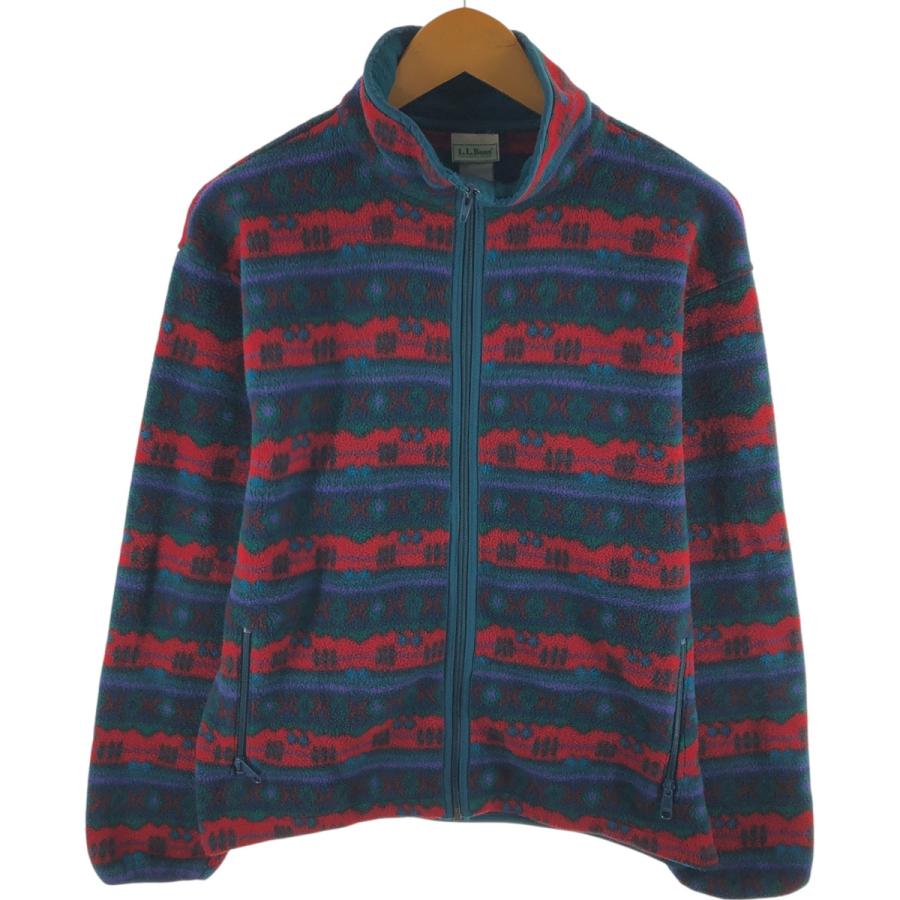 L.L.Bean（エルエルビーン） 古着 70~80年代 総柄 フリースジャケット 