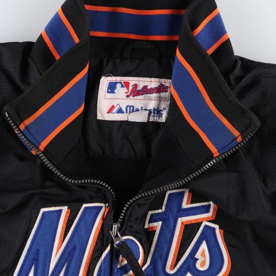 MLB ニューヨークメッツ　Majestic Mets ジャケット M Majestic New York Mets MLB Black & Blue Therma Base Youth XL