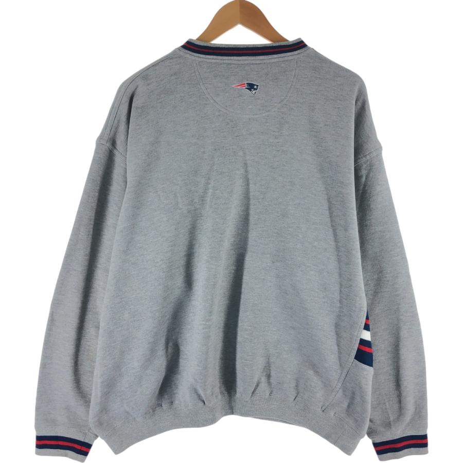 【USA製】NFLペイトリオッツ Lee スウェット トレーナー XL 刺繍ロゴ リアン（CHAUMET） 古着 リー Lee SPORT NFL NEW ENGLAND