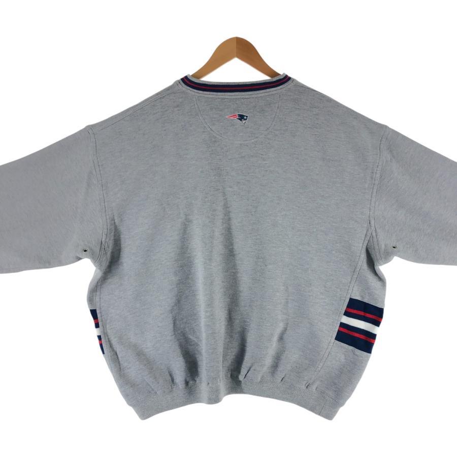 【USA製】NFLペイトリオッツ Lee スウェット トレーナー XL 刺繍ロゴ リアン（CHAUMET） 古着 リー Lee SPORT NFL NEW ENGLAND