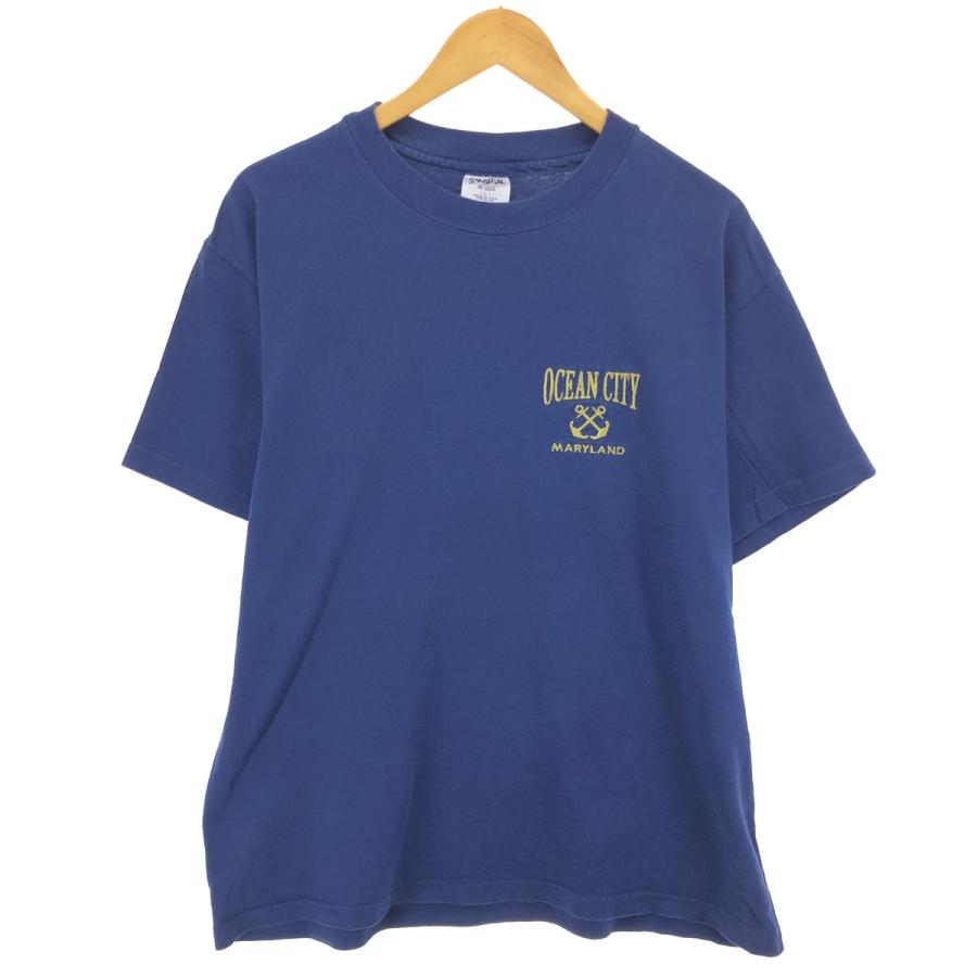 古着 90年代 SANSEGAL SPORTSWEAR 刺繍Tシャツ USA製 メンズL相当