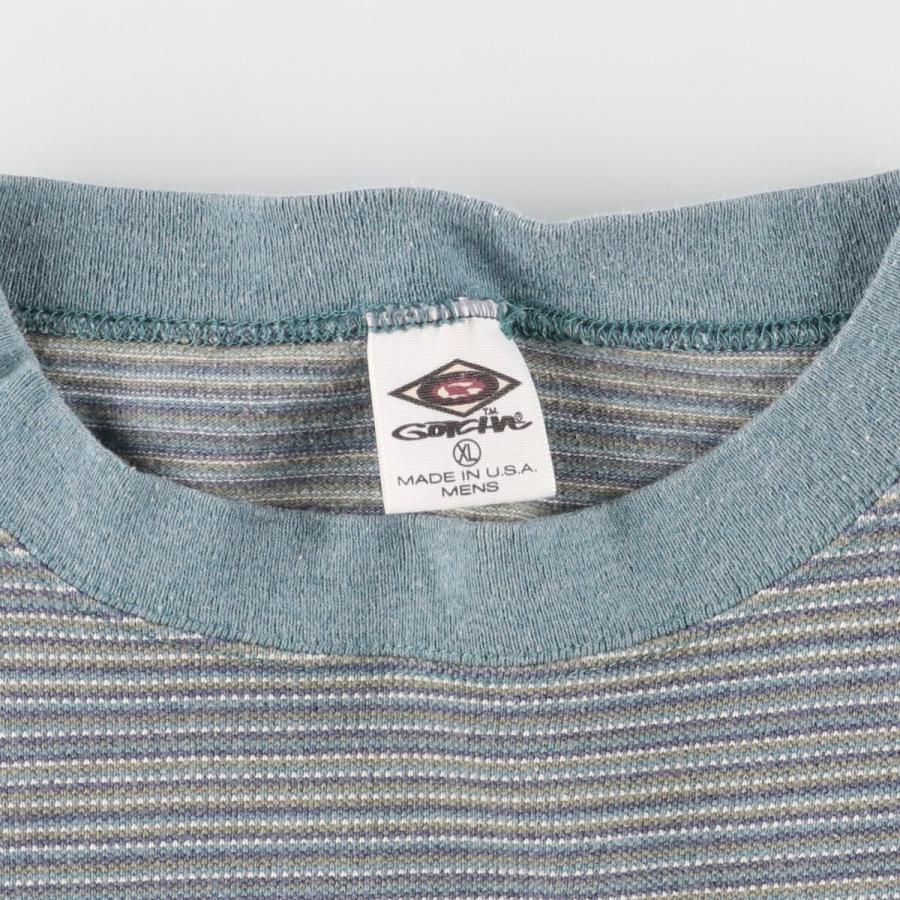 古着 90年代 GOTCHA ボーダーTシャツ USA製 メンズXL /eaa457347