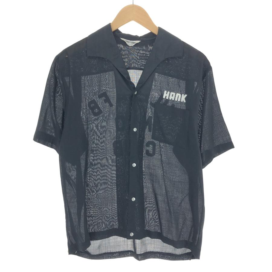 古着 60年代 ANGEL TOWN バックプリント オープンカラー 半袖