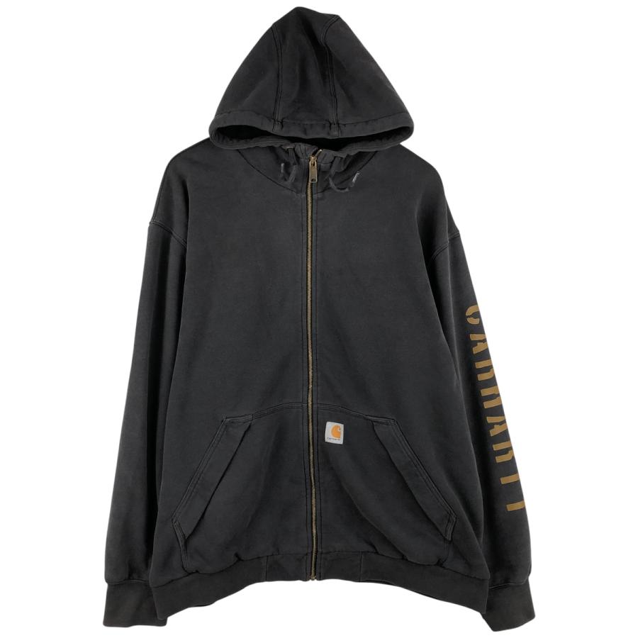 古着 カーハート Carhartt Loose Fit スウェットフルジップパーカー メンズXL相当/eaa458028 Carhartt（カーハート） 古着 Carhartt Loose Fit スウェット