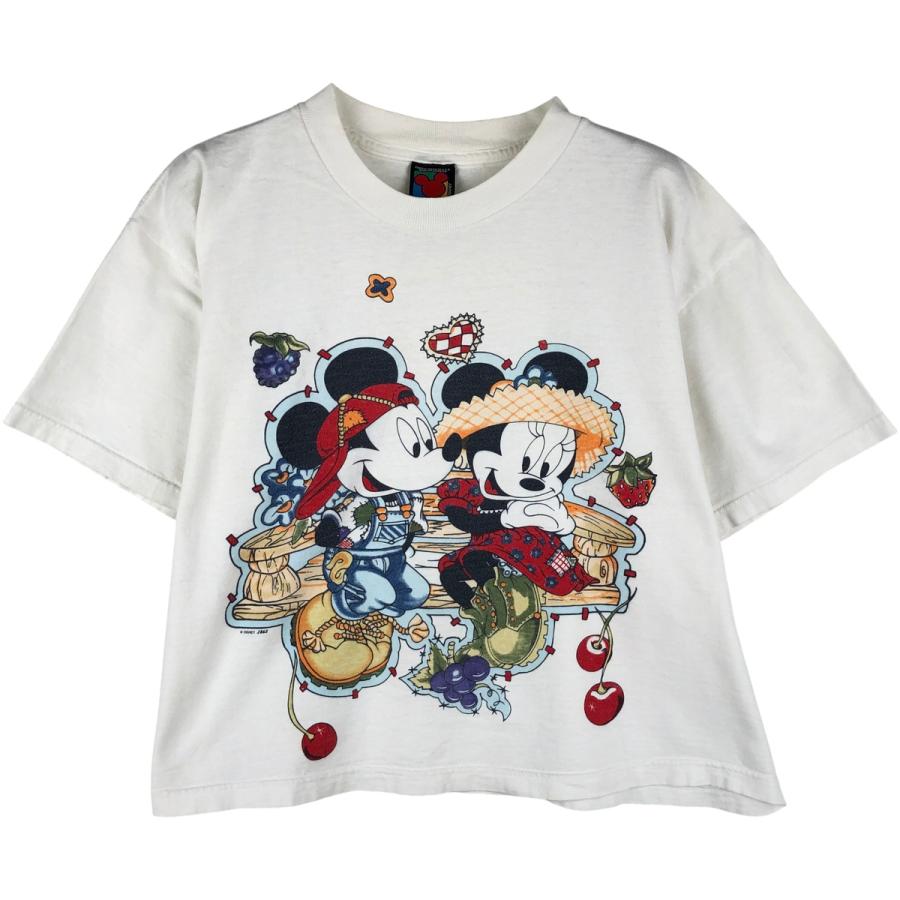 古着 MICKY UNLIMITED MICKEY MOUSE MINNIE MOUSE ミッキーマウス ミニーマウス キャラクタープリントTシャツ レディースM相当 ヴィンテージ/eaa458041 古着 MICKY UNLIMITED ミッキーマウス ミニーマウス キャラクター