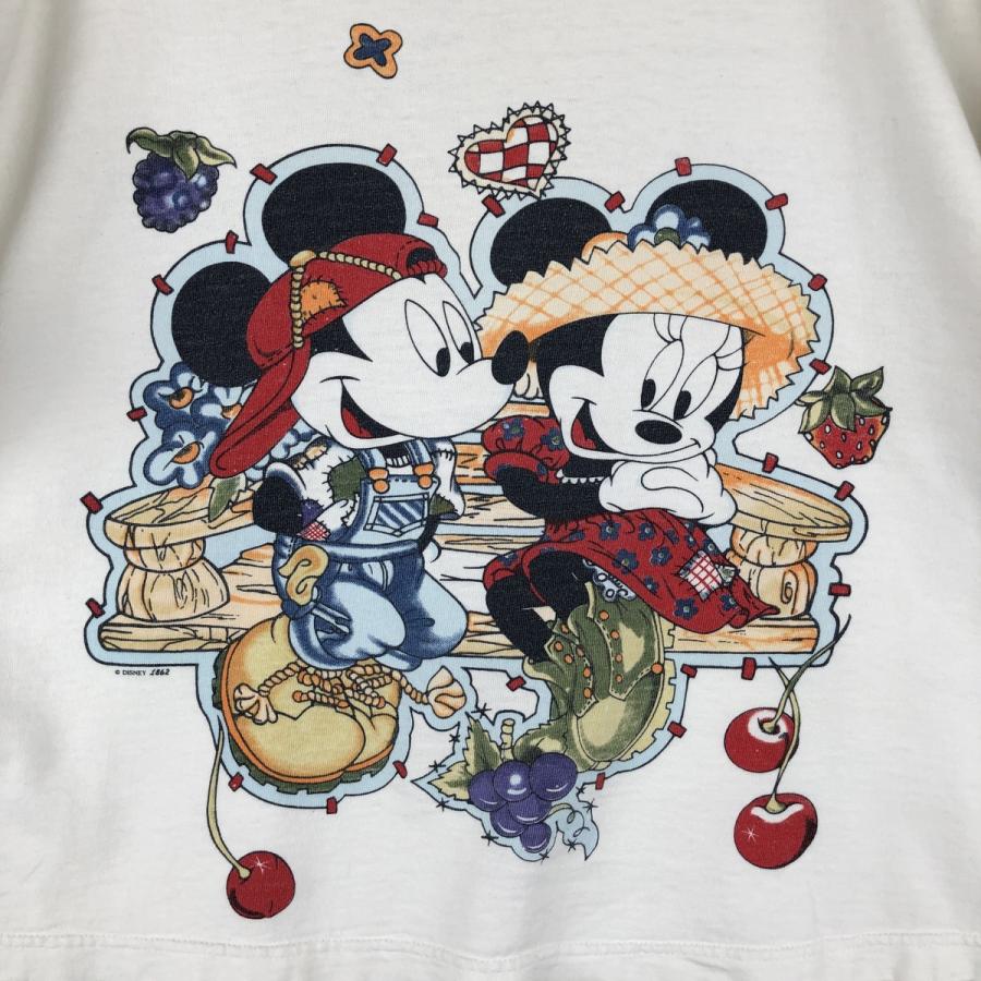 古着 MICKY UNLIMITED MICKEY MOUSE MINNIE MOUSE ミッキーマウス ミニーマウス キャラクタープリントTシャツ レディースM相当 ヴィンテージ/eaa458041 古着 MICKY UNLIMITED ミッキーマウス ミニーマウス キャラクター