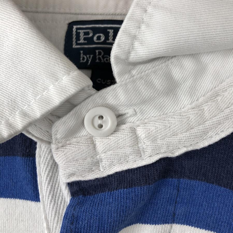 古着 ラルフローレン Ralph Lauren POLO by CUSTOM FIT ボーダー柄