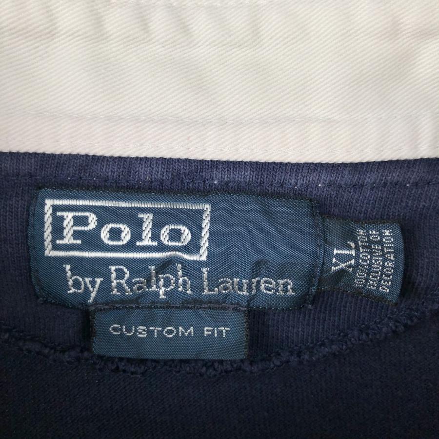 古着 ラルフローレン Ralph Lauren POLO by CUSTOM FIT ボーダー柄