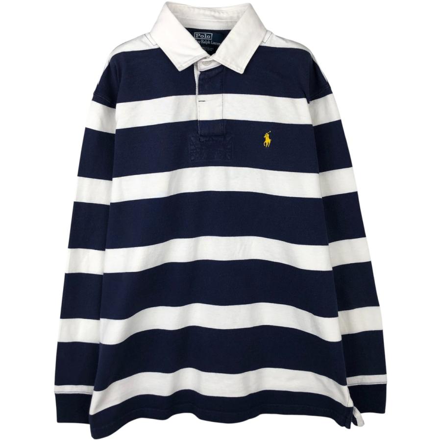 古着 ラルフローレン Ralph Lauren POLO by ボーダー柄 長袖 ラガー