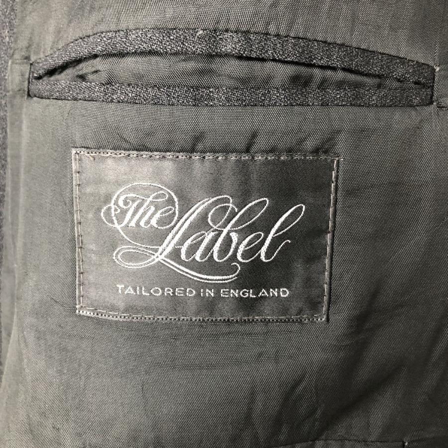 古着 The Label ダブルブレスト ピークドラペル ウールテーラードジャケット 英国製 メンズL相当/eaa458431 古着 The Label ダブルブレスト ピークドラペル ウールテーラード