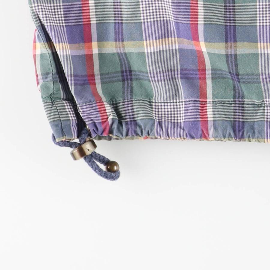 90s Eddie Bauer コットン アノラックパーカー マドラスチェック 中古・古着通販】Eddie Bauer (エディーバウアー) 90's マドラス