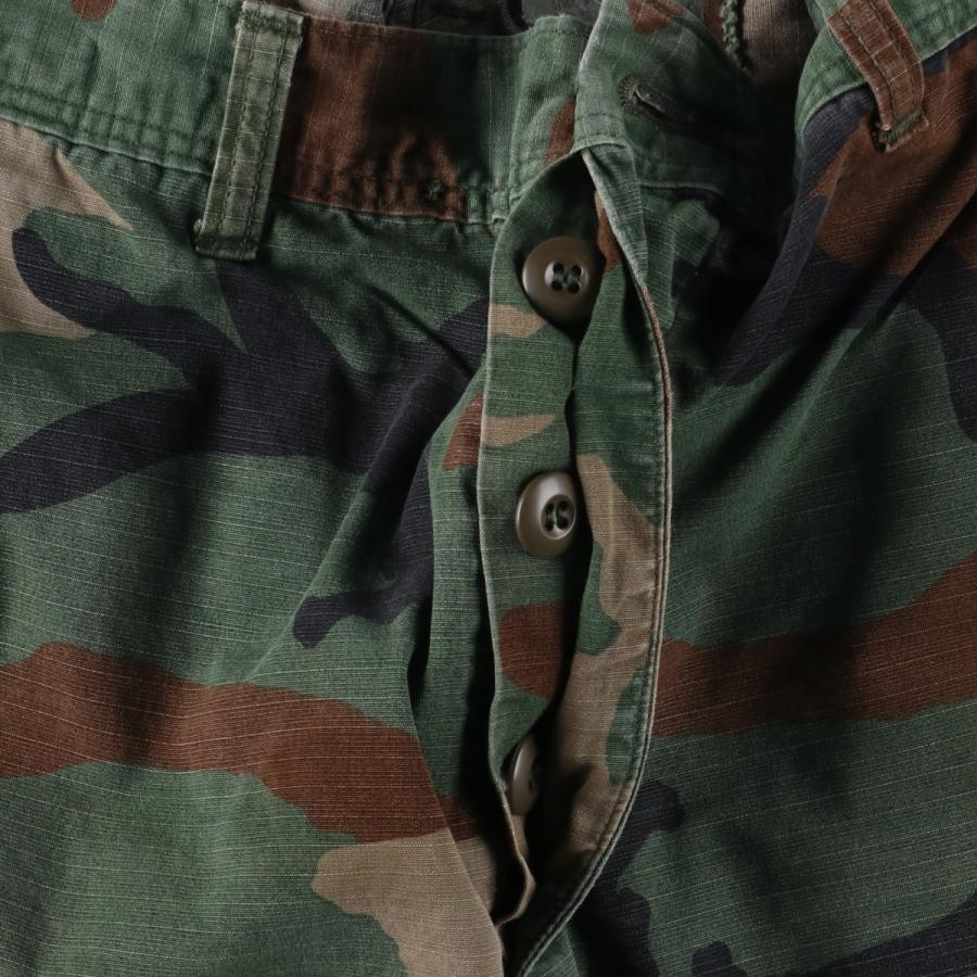 古着 80年代 米軍実品 迷彩柄 ウッドランドカモ リップストップ
