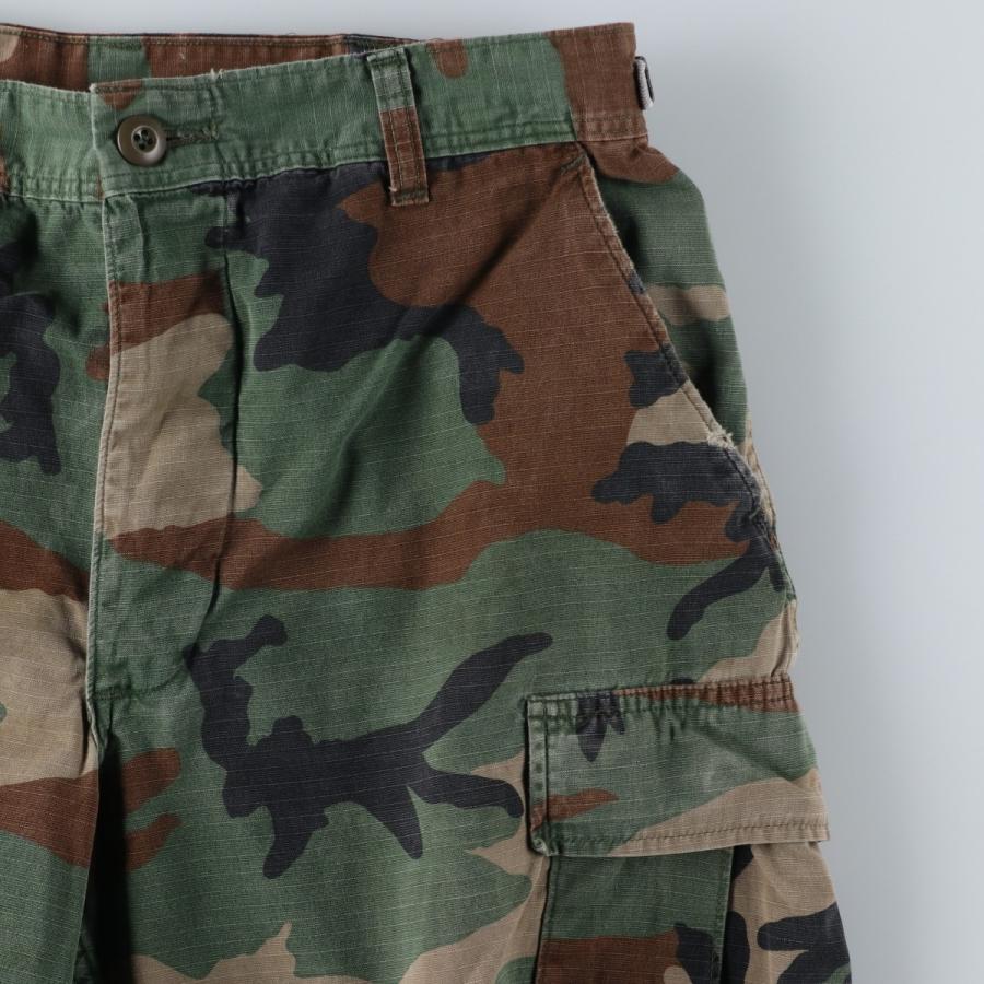 古着 80年代 米軍実品 迷彩柄 ウッドランドカモ リップストップ ミリタリー カーゴパンツ コンバットパンツ USA製 メンズw39相当 ヴィンテージ/eaa622375 古着 80年代 米軍実品 迷彩柄 ウッドランドカモ リップストップ