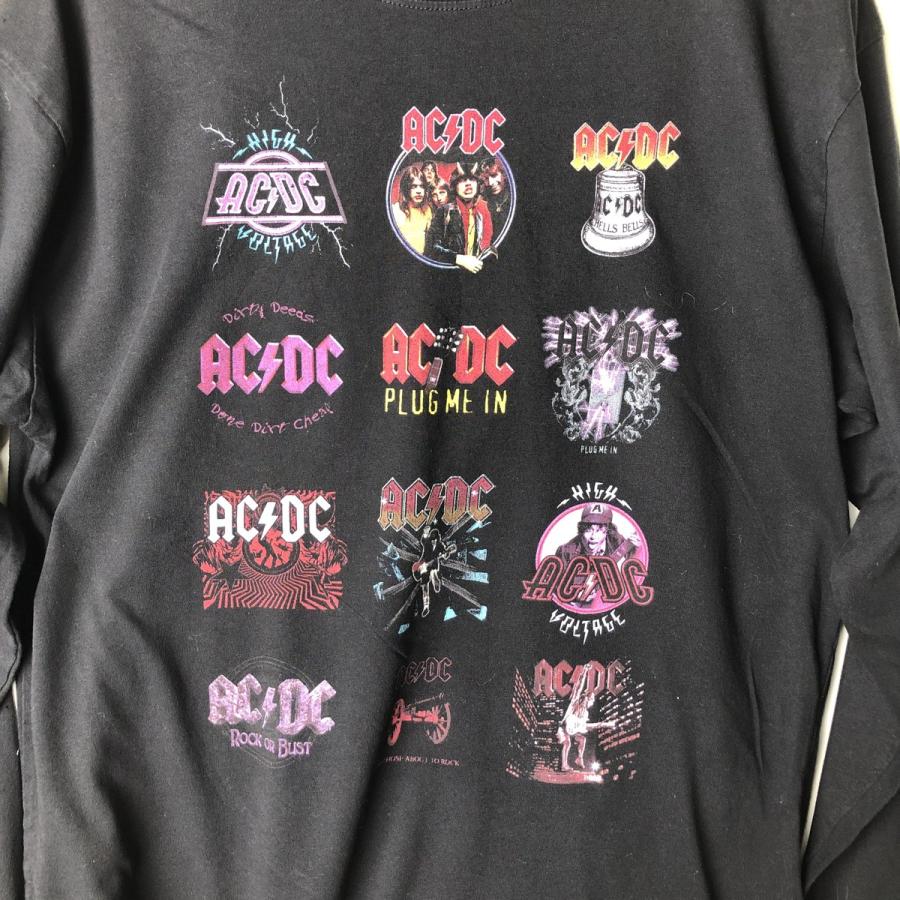 古着 AC/DC エーシーディーシー ロンT バンドTシャツ バンT メンズXL