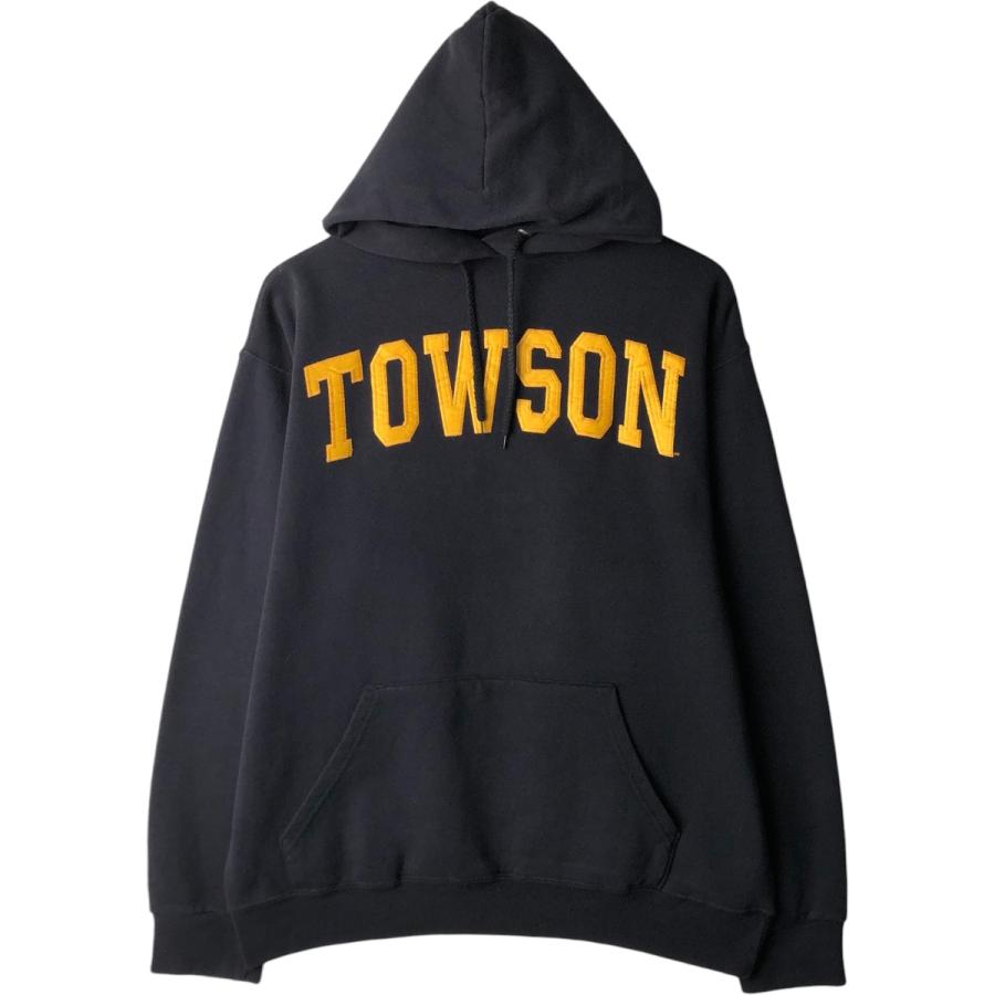 古着 Cotton Exchange カレッジ スウェットプルオーバーパーカー USA製 メンズL相当/eaa458882 古着 Cotton Exchange カレッジ スウェットプルオーバーパーカー USA製