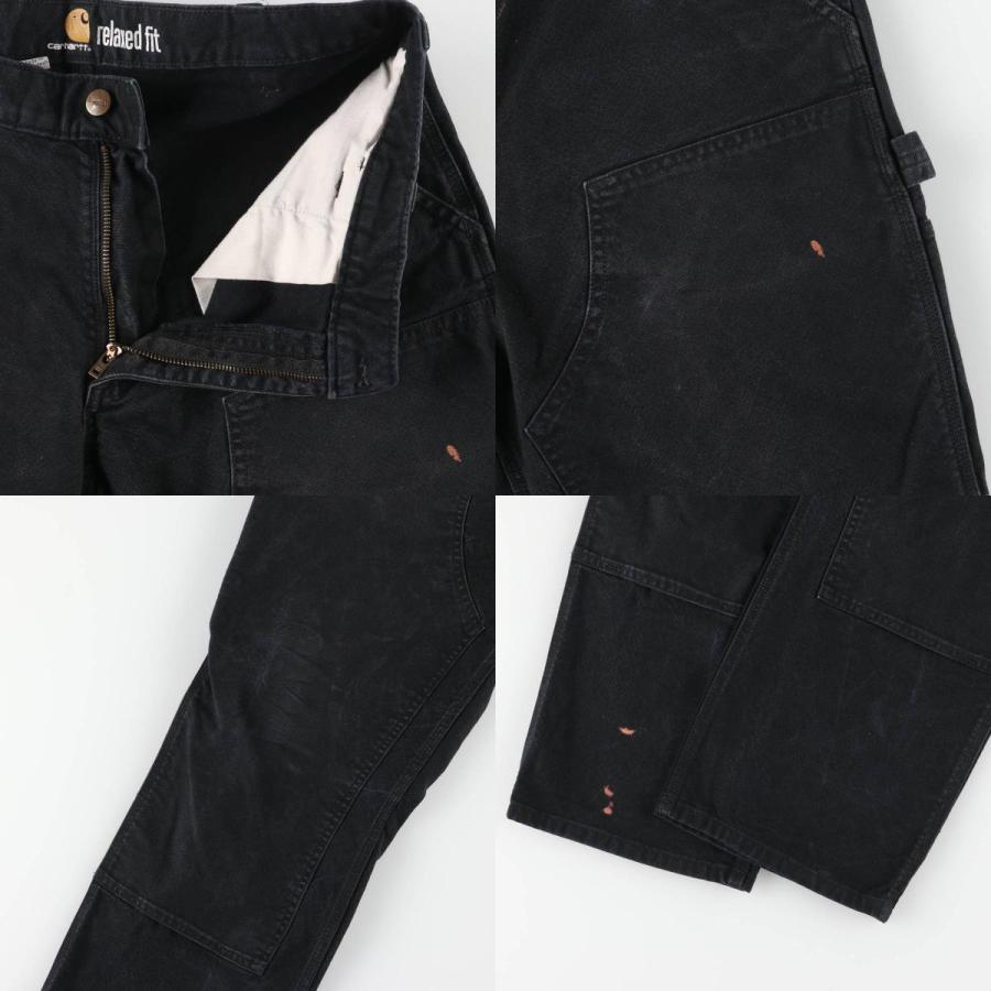 Carhartt ダブルニーリペアダーク34×32#876 Carhartt（カーハート） 古着 Carhartt RELAXED FIT ダブルニー ダック