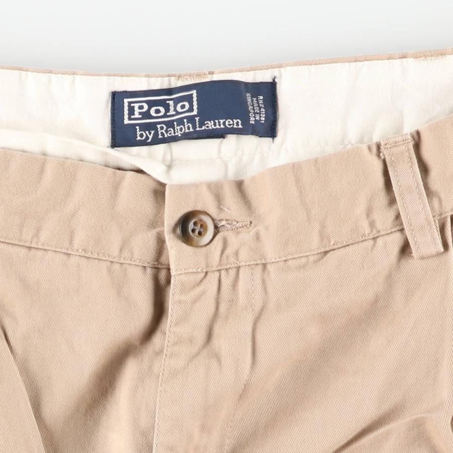 古着 ラルフローレン Ralph Lauren POLO by ツータック チノパンツ