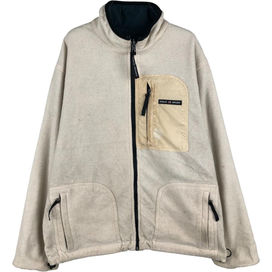 POLO SPORTS ラルフローレン ナイロンジャケット アウター フリース 古着 90年代 ラルフローレン Ralph Lauren POLO SPORT ポロスポーツ