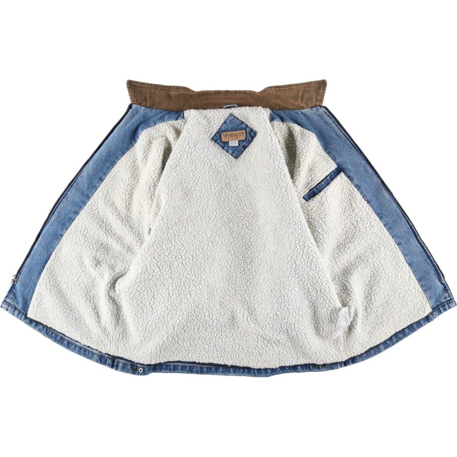 Wrangler HERO デニムカバーオール Mサイズ　最終値下げ Wrangler（ラングラー） 古着 90年代 Wrangler HERO 中綿入り デニム