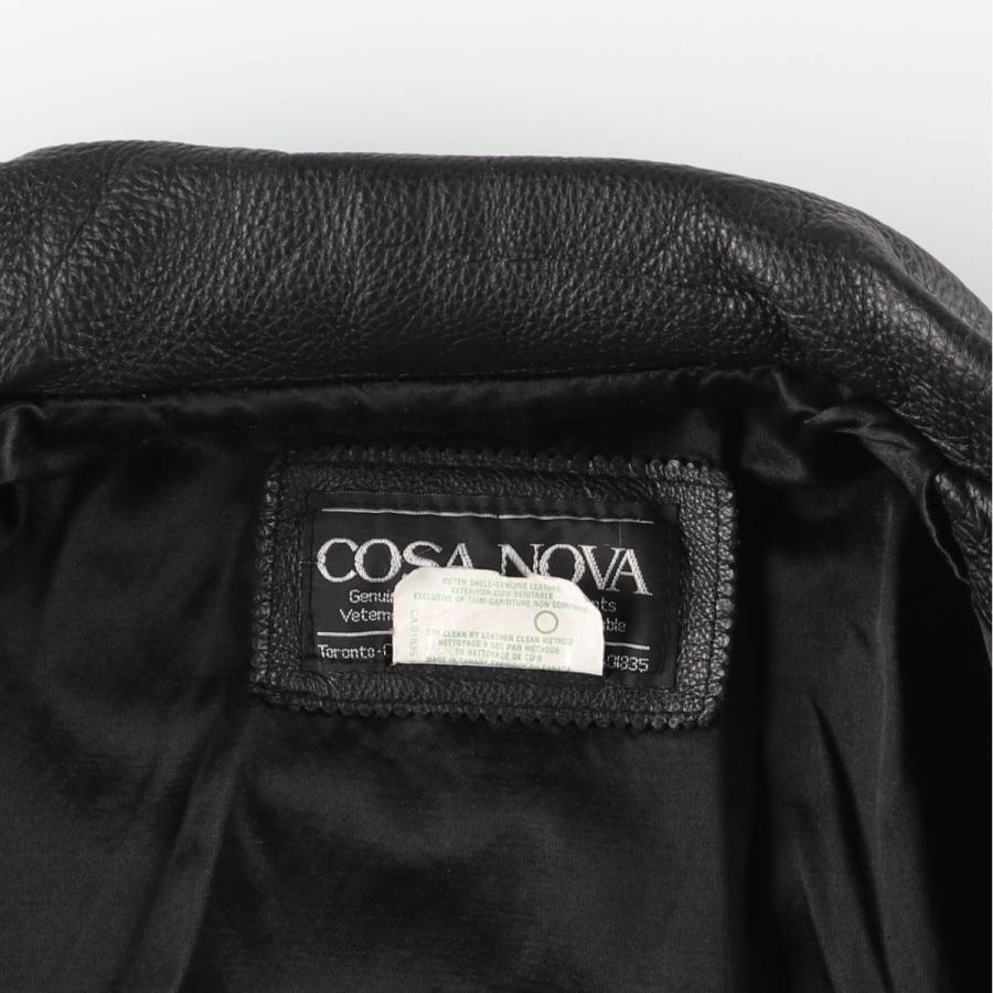 古着 COSA NOVA スイングトップタイプ レザーブルゾン カナダ製 メンズ