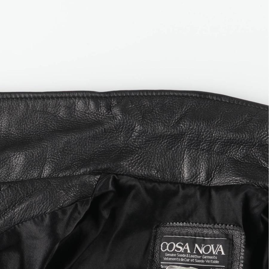 古着 COSA NOVA スイングトップタイプ レザーブルゾン カナダ製 メンズ