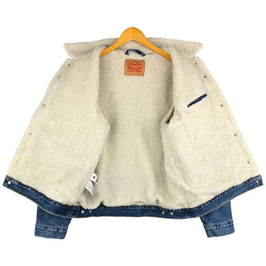 Levi's（リーバイス） 古着 中綿入り デニムボアジャケット メンズL
