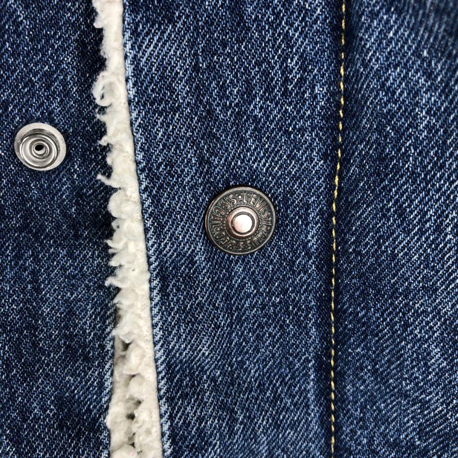Levi's（リーバイス） 古着 中綿入り デニムボアジャケット メンズL