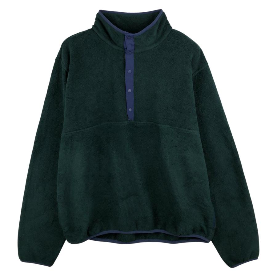 レディース 【L.L.Bean】90sチェックフリースフード付プルオーバー 