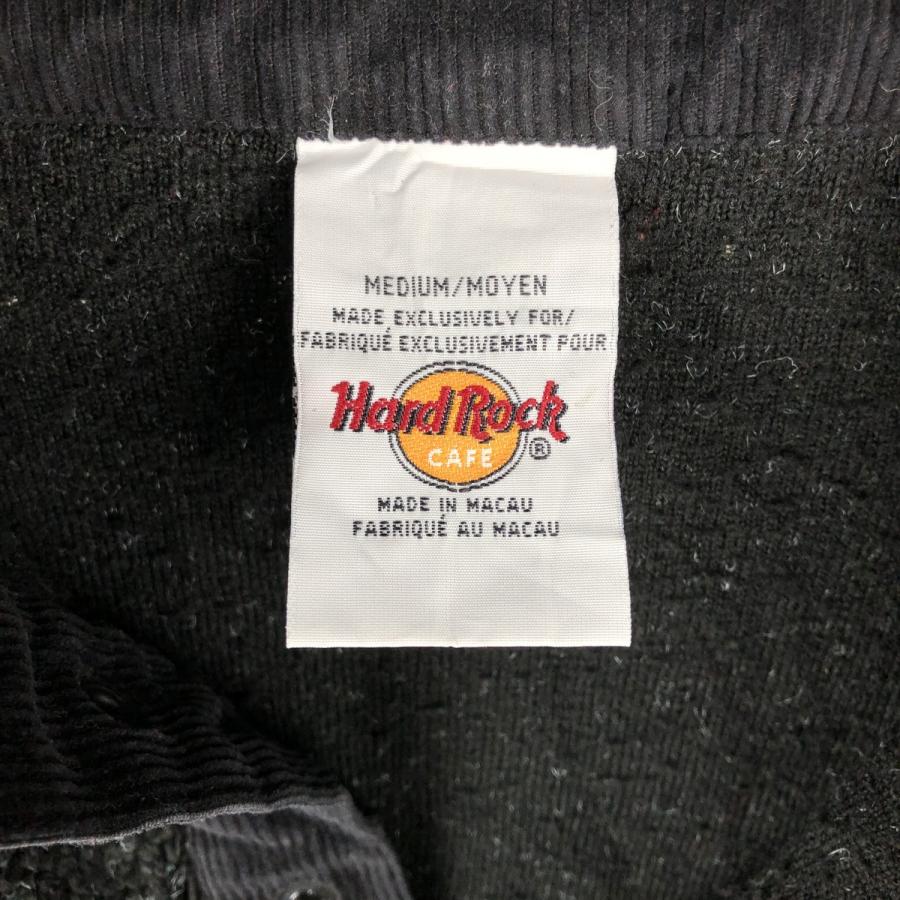 古着 ハードロックカフェ Hard Rock CAFE ハーフスナップ フリースプル